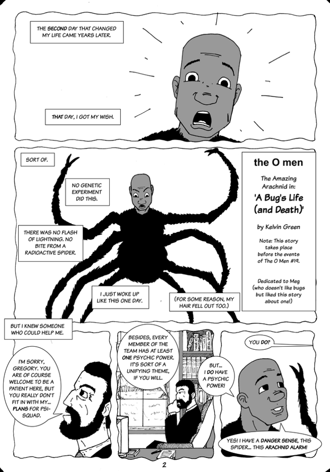 The O Men: A Bug's Life (and Death)--Page Two