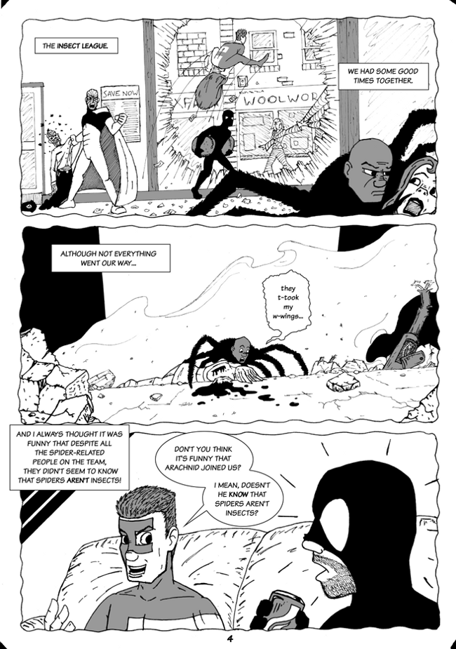The O Men: A Bug's Life (and Death)--Page Four